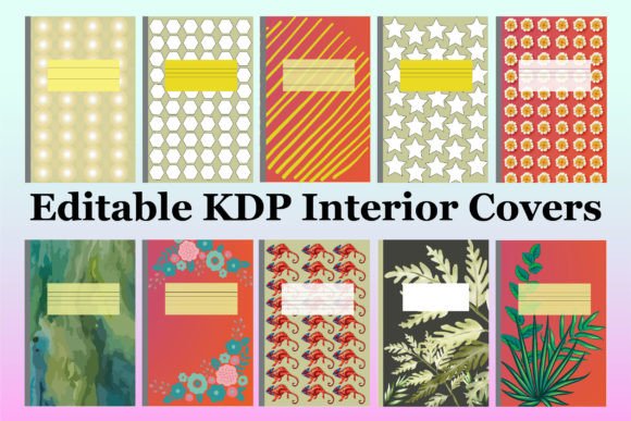 Download Editable KDP Interior Cover for Notebook - Notebook Collection