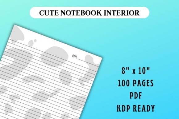 Download Cute Cow Print Notebook Interior - Notebook Collection
