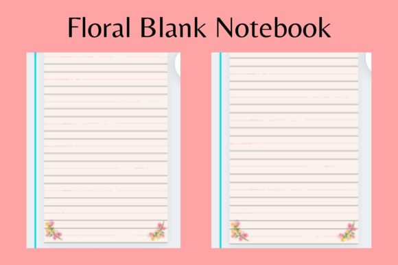 Download Blank Floral Notebook Interior - Notebook Collection